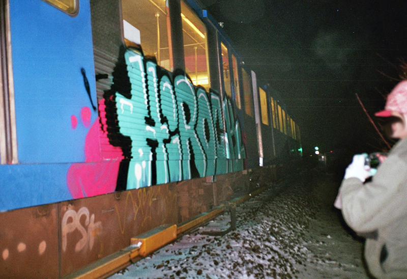 backjump brake amsterdam subway graffiti hirock