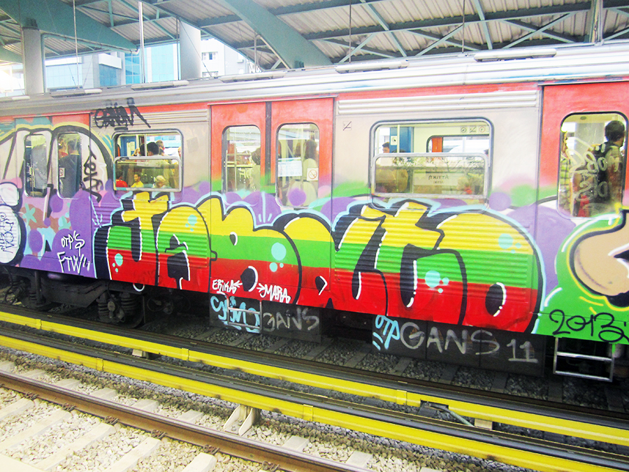 graffiti subway sen otp athens intraffic