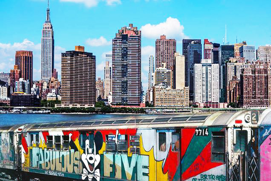 graffiti subway legend nyc newyork fabulous five wholecar running 