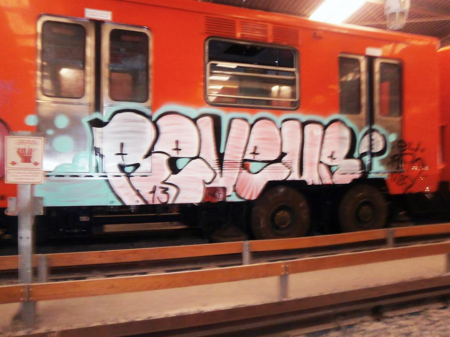 graffiti subway mexicocity yard elcuino