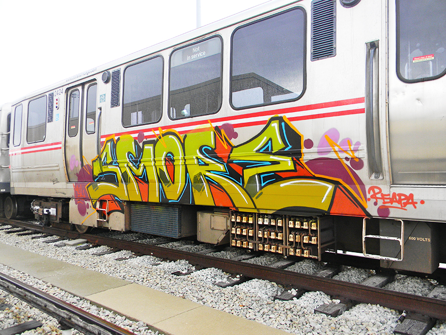 chicago graffiti subway yard smore mul