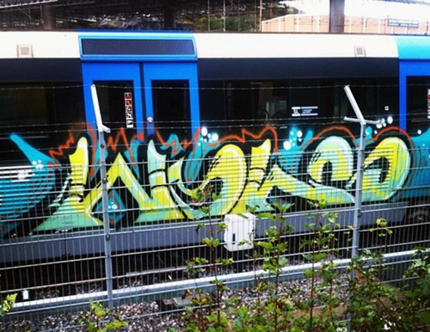 subway graffiti stockholm wol wols tunnelbana