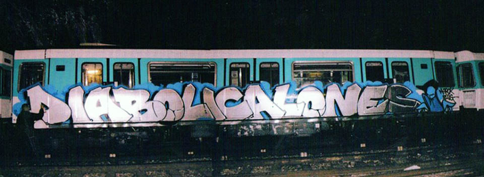 graffiti subway paris france dds diabolicalones