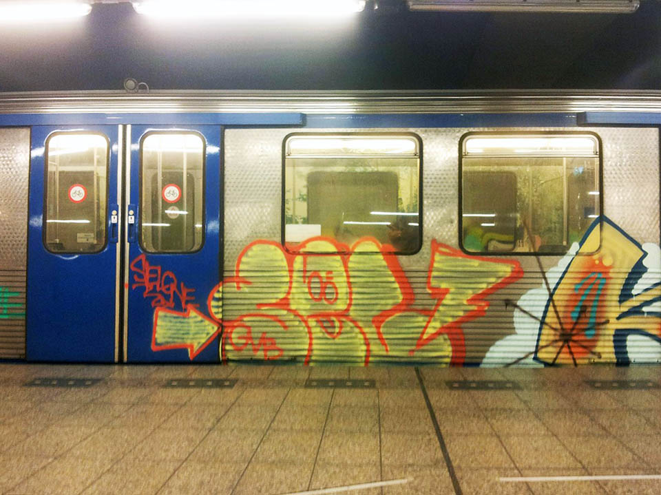 graffiti subway amsterdam holland intraffic sel gvb inc tfp