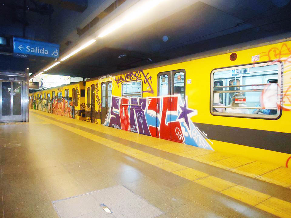 graffiti subway buenos aires argentina sonic intraffic