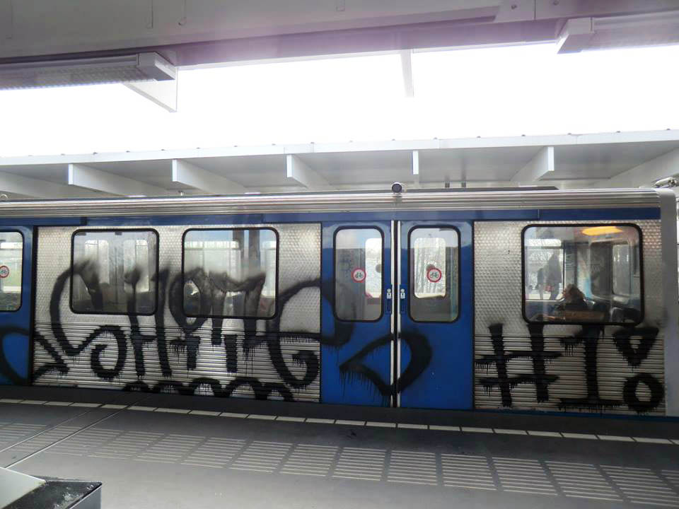 graffiti subway amsterdam holland intraffic shite