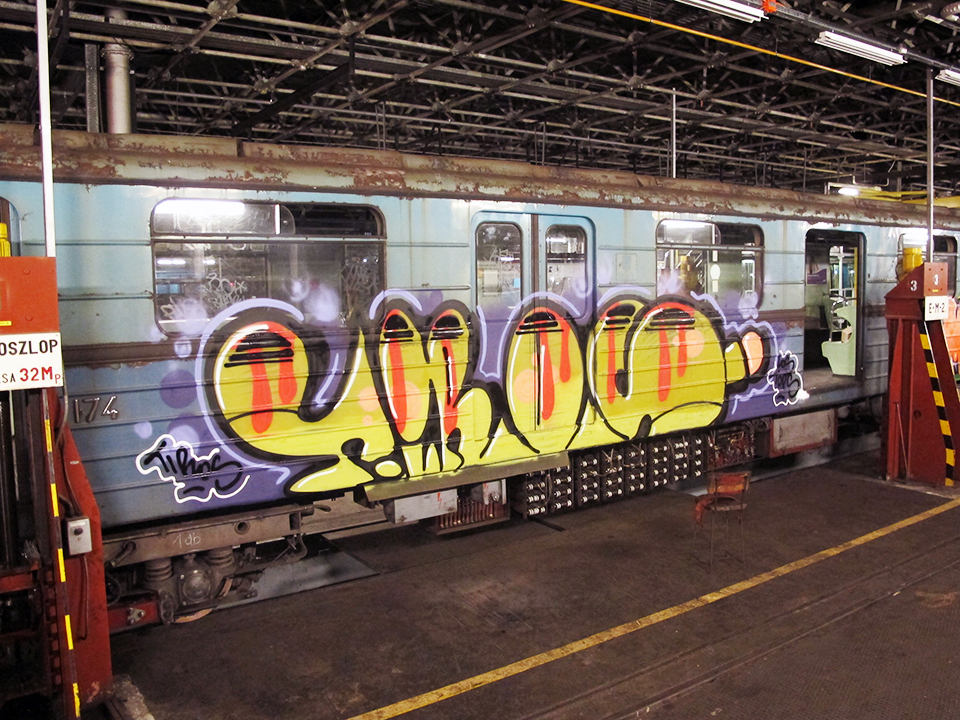 graffiti subway tiros tdpes budapest hungary