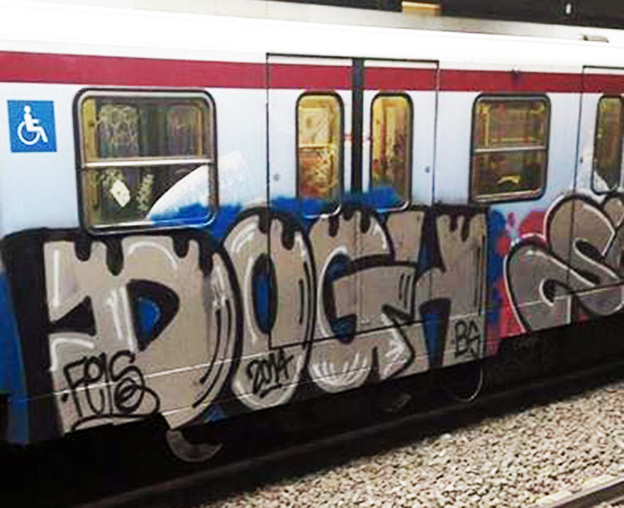 graffiti subway rome italy dogh feis 2014
