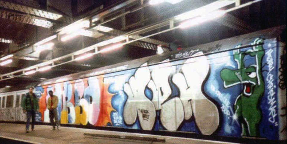 graffiti subway london 1989 tube underground kingrobbo rip firstonetohitaldgate