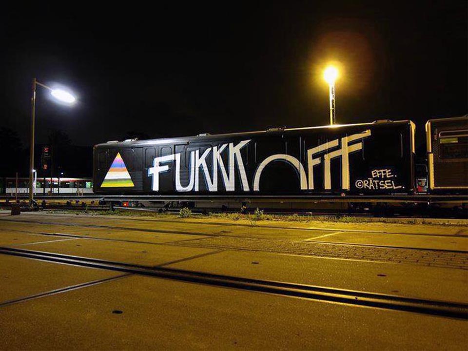 graffiti subway hamburg germany fuckoff effe ratsel wholecar