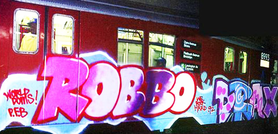 graffiti subway 1992 nyc newyork usa kingrobbo rip