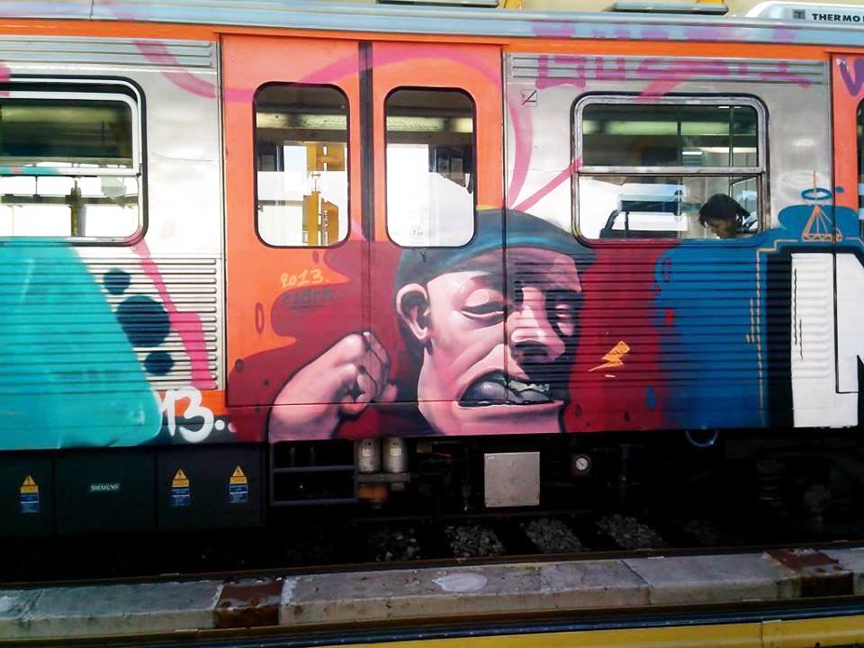graffiti subway greece athens running 
