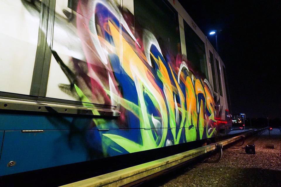 graffiti subway rotterdam holland dvote