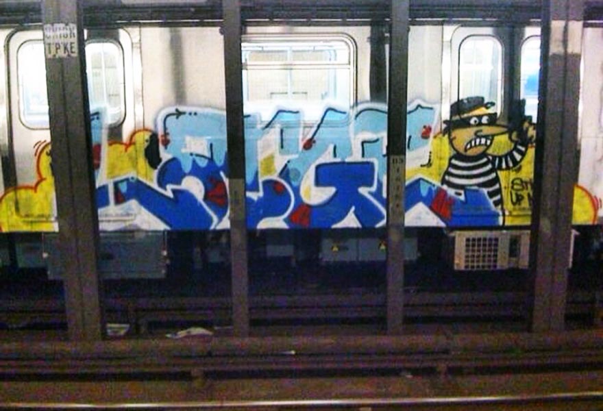 subway graffiti train usa large