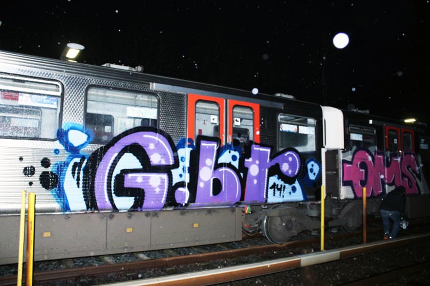 graffiti train subway germany hamburg gbr qms