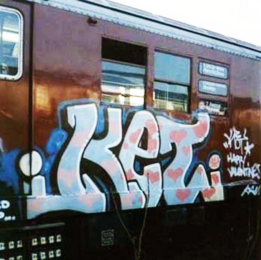 graffiti subway train nyc newyork usa ket ris