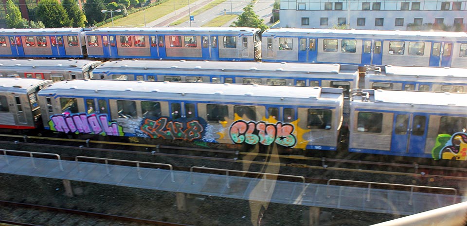graffiti subway train amsterdam holland minol club