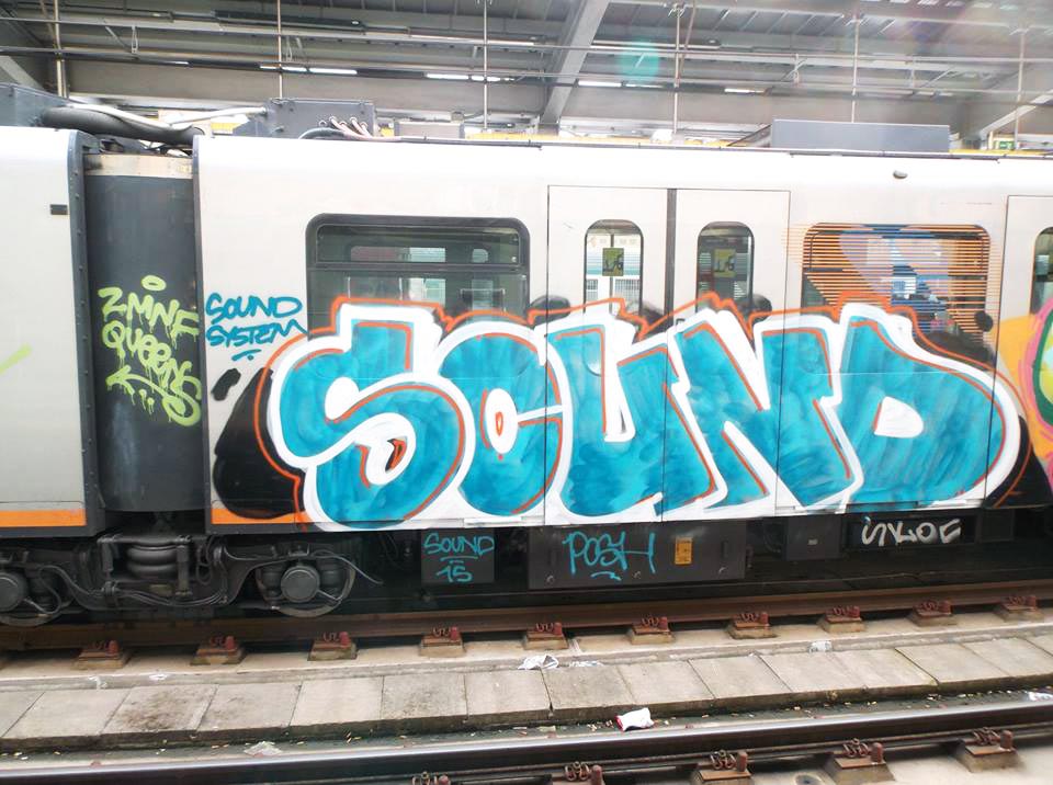 graffiti subway train genoa italy sound