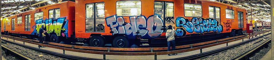 graffiti train subway mexicocity mexico