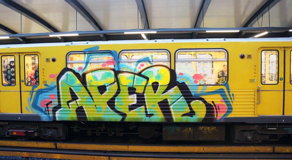 graffiti train subway berlin germany
