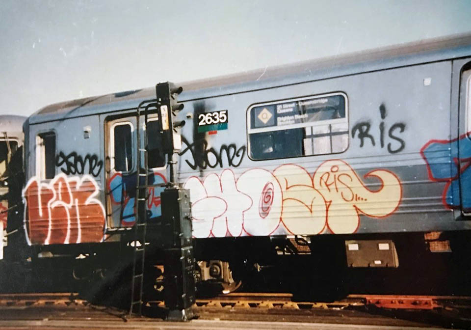 graffiti train subway metro usa newyork nyc ven ghost jaone ris