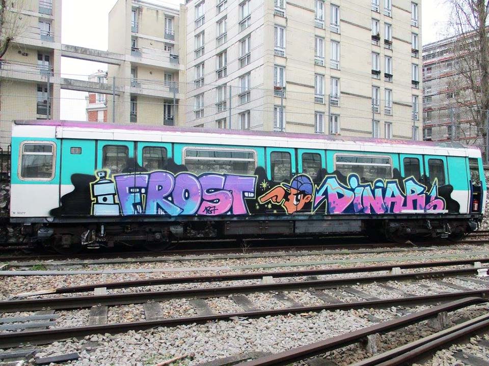 graffiti train subway writing paris france end2end