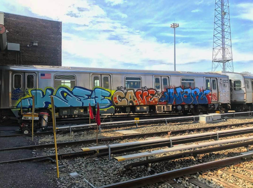graffiti train subway clean nyc newyork 2017 usa writing 