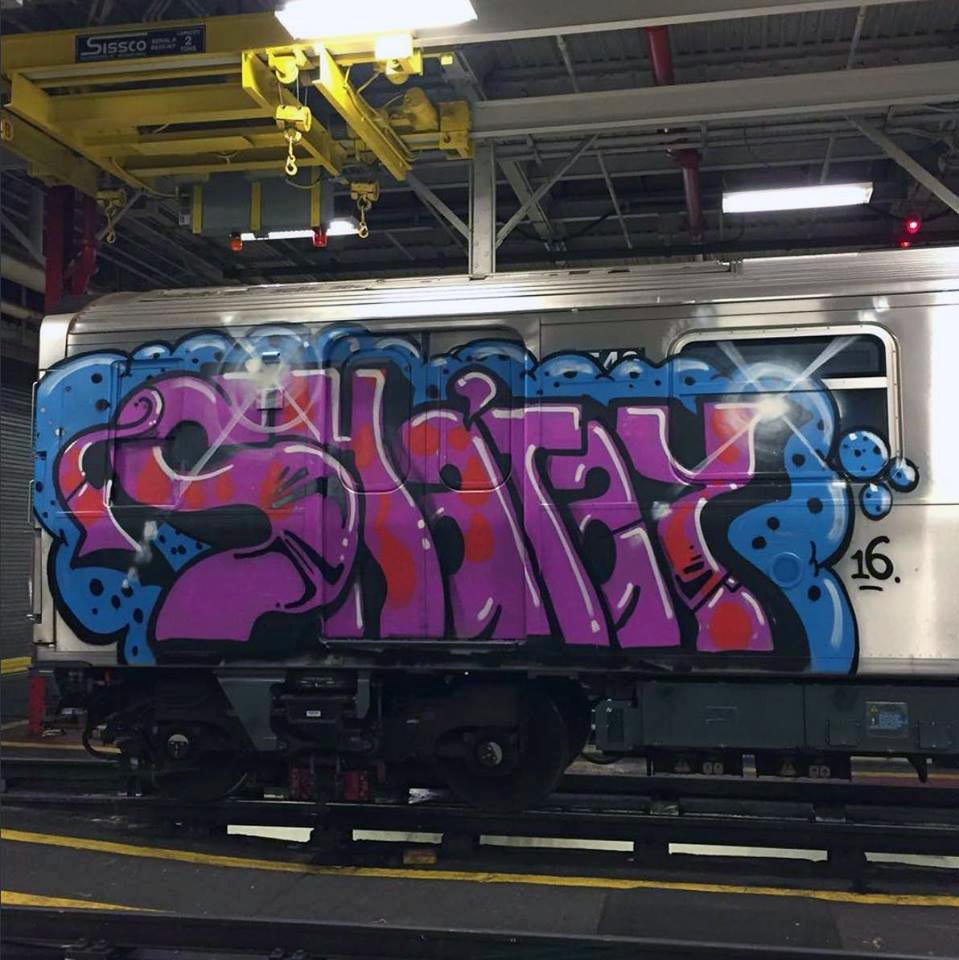 graffiti train subway nyc newyork usa shatay