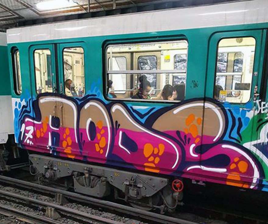 graffiti train writing subway france paris aods 2017 running