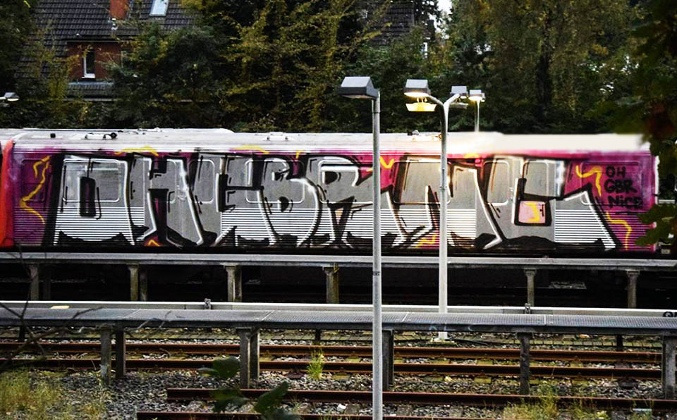 graffiti train subway writing hamburg germany oh gbr nice wholecar