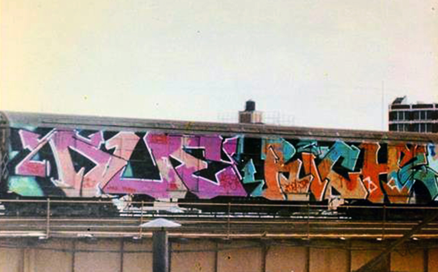 graffiti train subway writing nyc newyork usa wholecar due rich2