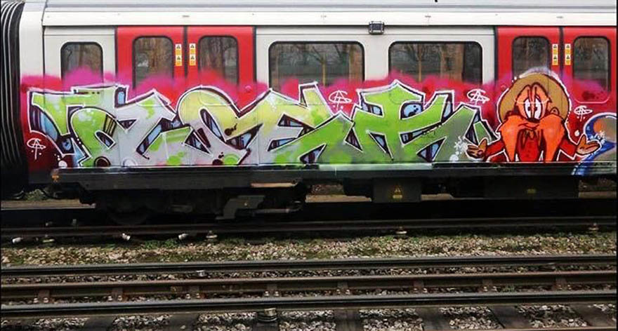 graffiti train subway writing london uk tube aset rip atg