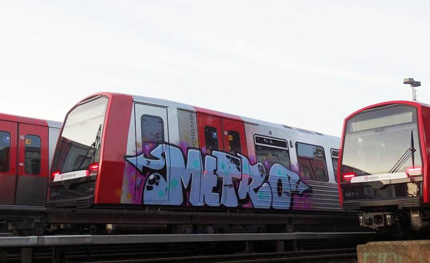 graffiti train subway writing hamburg germany metro