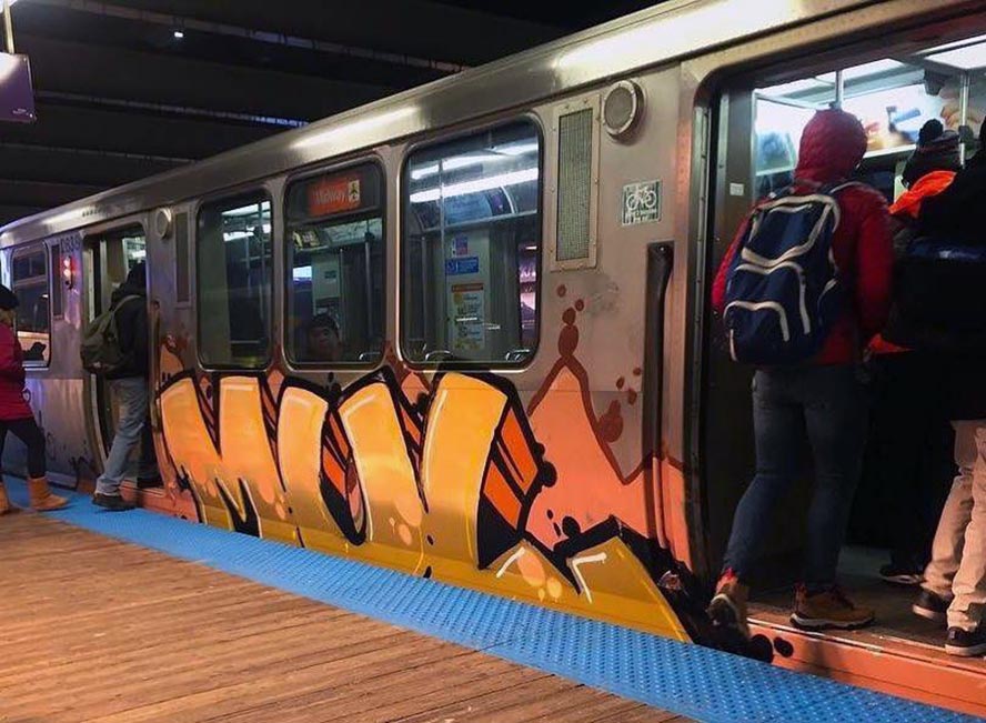 graffiti writing train subway subwayart mul