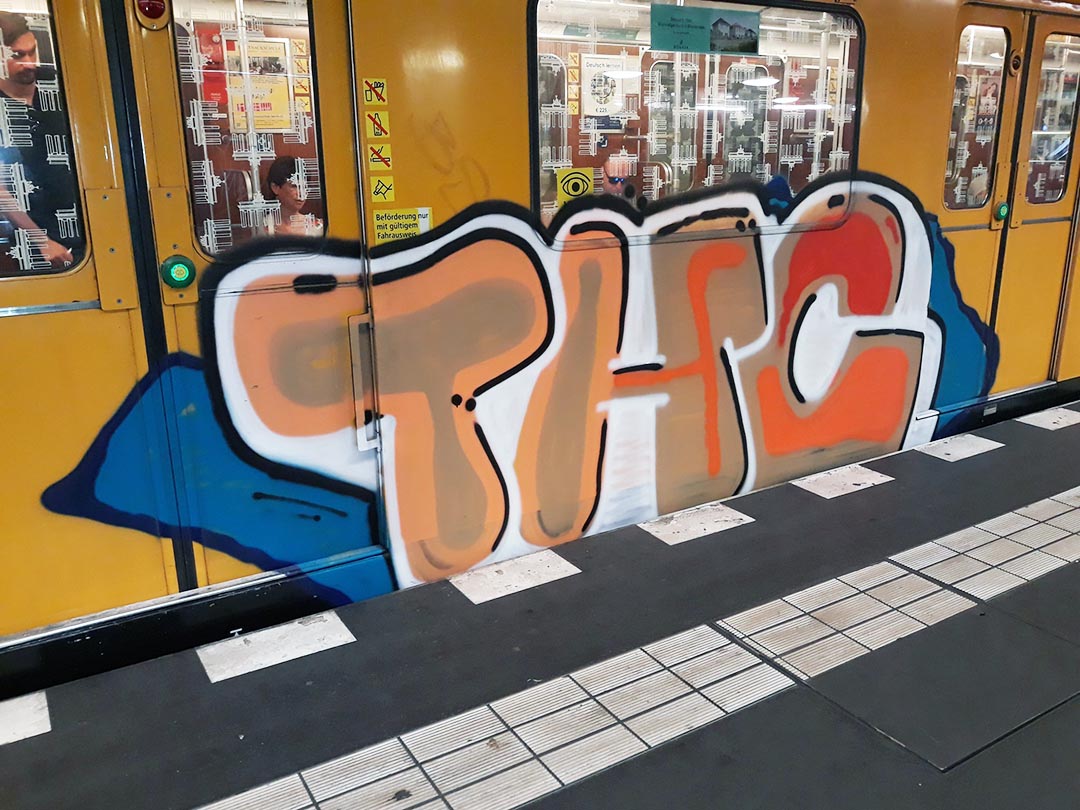 graffiti writing subway subwayart subwaytrain thc berlin 2019